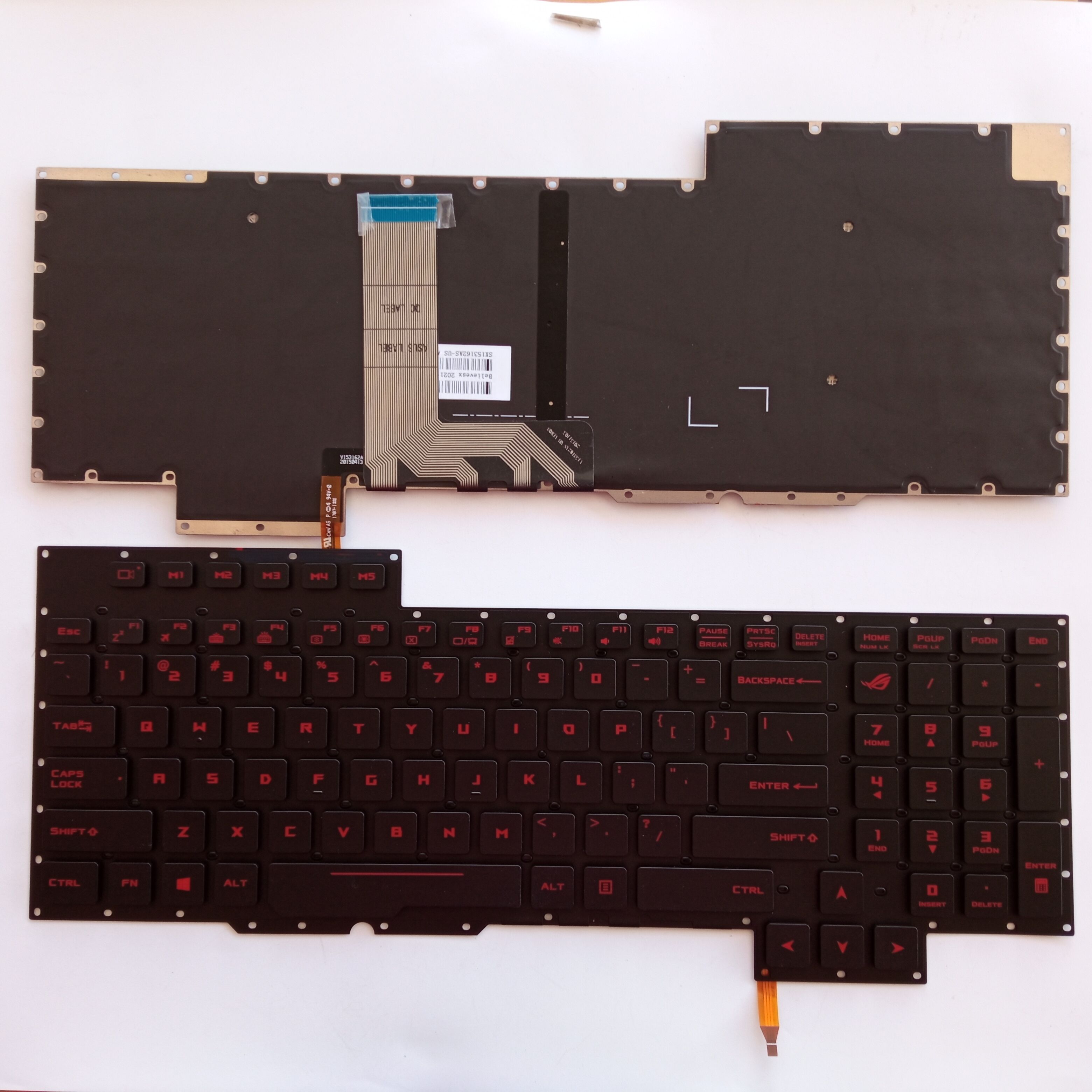 Picture of New Replacement Laptop Keyboard For ASUS G701/GX700 BLACK Backlit,Red Printing US Layout